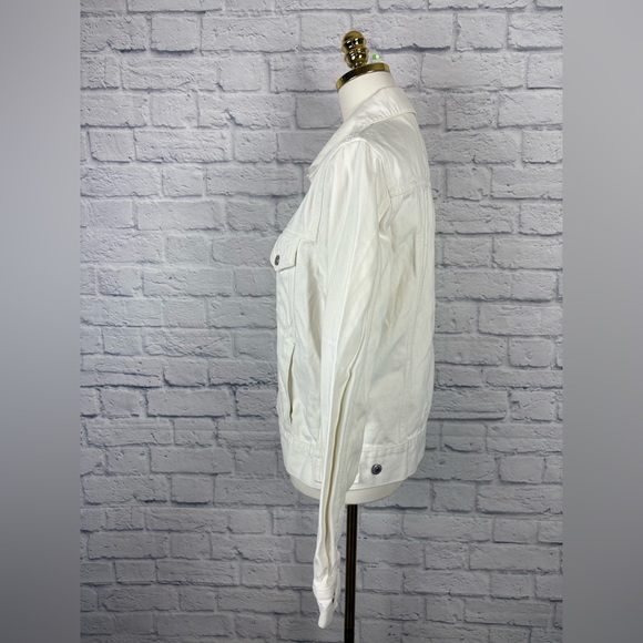 Sandro Paris white denim jacket size M - Picture 5 of 10